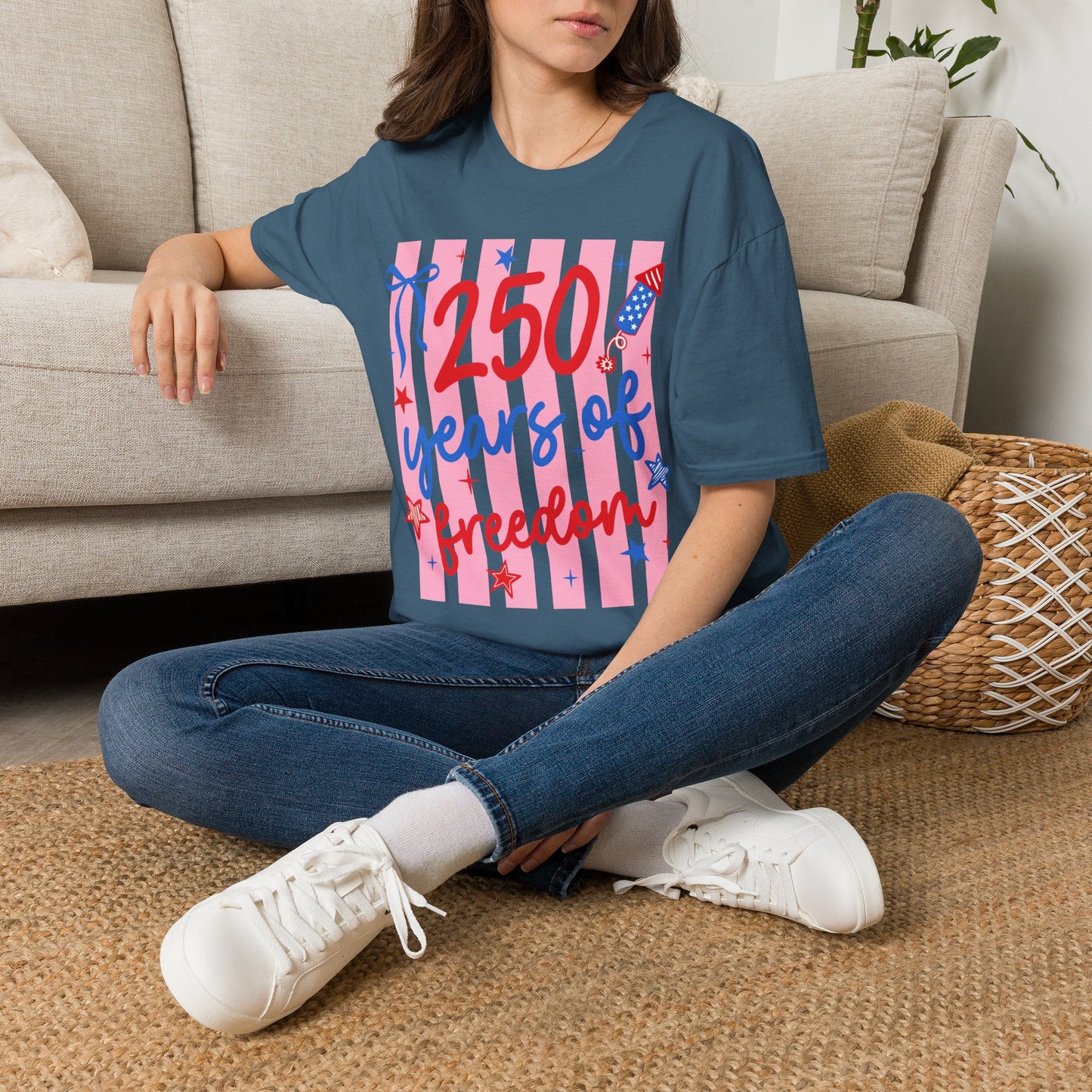 250 Years of Freedom T-Shirt — Patriotic Independence Day Tee