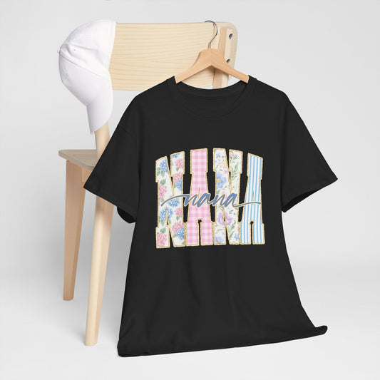 Nana Floral Graphic Tee — Pastel Vintage Mother's Day Shirt